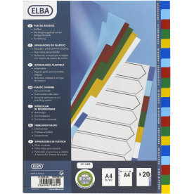 Oxford Faneblad A4 | Plast | 20 faner