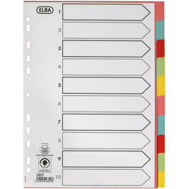 Oxford Faneblad A4 | Karton | 10 faner