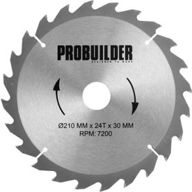 Probuilder klinge, 210x30x2,2 mm, t24