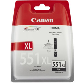 Canon CLI-551 XL blæktank, sort, 11ml