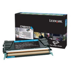 Lexmark C748H3CG lasertoner, blå, 10000s