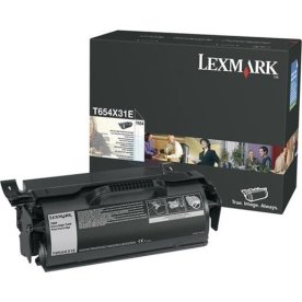 Lexmark T654X31E lasertoner, sort, 36000s