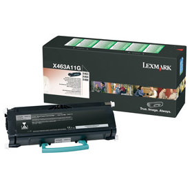 Lexmark X463A11G lasertoner, sort, 3500s