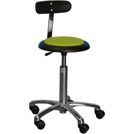 CL Micro stol m/ ryglæn, grøn, stof, 47-66 cm