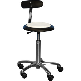 CL Micro stol m/ ryglæn, sort, stof, 47-66 cm