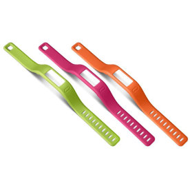Garmin Vivofit armbånd, large, orange/pink/grøn
