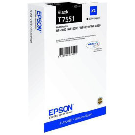 Epson C13T755140 XL blækpatron, sort, 5000s.