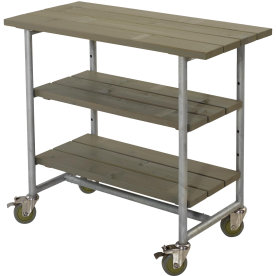 Plus Urban Grillbord m/2 hylder, Gråbrun