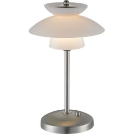 Mini Dallas bordlampe H 30 cm børstet stål 