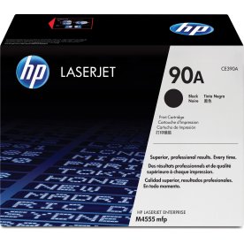 HP no 90A CE390A lasertoner, sort, 10000s