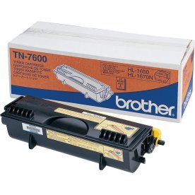 Brother TN7600 lasertoner, sort, 6500s