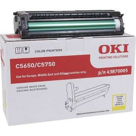 OKI 43870005 lasertromle, gul, 20000s