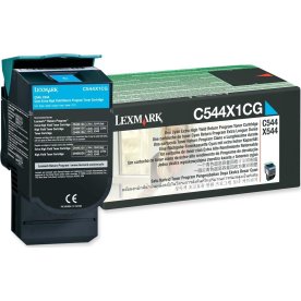 Lexmark 0C544X1CG lasertoner, blå, 4000s