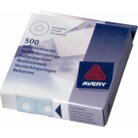 Avery Hulforstærker 500stk, hvid i dispenser