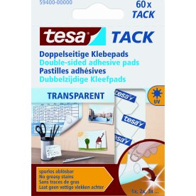 tesa Tack Dobbeltklæbende brikker | 72 stk.