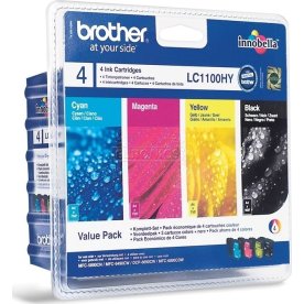 DEMO: Brother LC1100HYVALBPDR blækpatroner, sampak