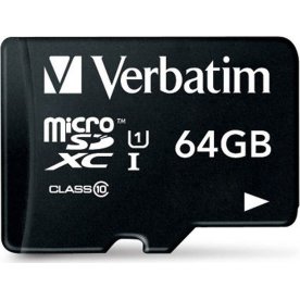 Verbatim 64GB microSDXC class 10 m/adapter