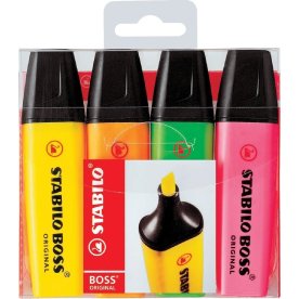 Stabilo Boss Original Highlighter | 4 farver
