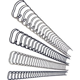 GBC metal spiralryg A4, 34 ringe, 14 mm, sølv