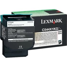 Lexmark 0C544X1KG lasertoner, sort, 6000s