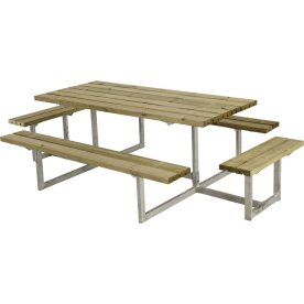 DEMO: Plus Basic bord-bænkesæt m. påbygning, Natur