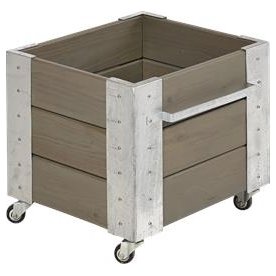 Plus Cubic Blomsterkasse 46x50x45, Gråbrun
