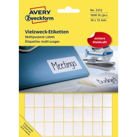 Avery Manuelle etiketter | 18x12 mm | 1800 stk.