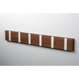 KNAX 6 knagerække, vandret, valnød/grå