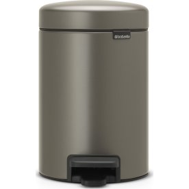 Brabantia NewIcon Pedalspand | 3 L | Platin