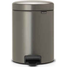 Brabantia NewIcon Pedalspand | 5 L | Platin