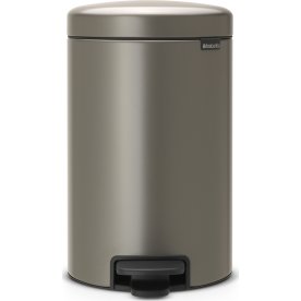 Brabantia NewIcon Pedalspand | 12 L | Platin