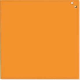 NAGA Glassboard magnetisk glastavle 45x45cm orange
