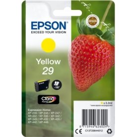 Epson C13T29844022 blækpatron, gul m/alarm