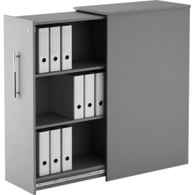 Stay tower udtræksskab, venstre, antracit D:80cm