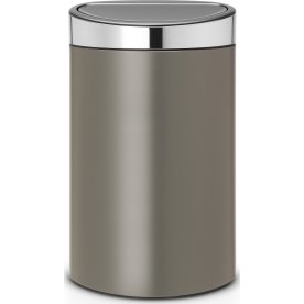 Brabantia Touch Bin 40 L, platinum/m. steel lid