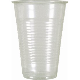Plastikglas m/tappestreg, PP, Klar, 40 cl