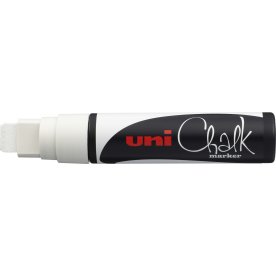 Uni PWE-17K Chalk marker | Hvid 15 mm | Bred spids