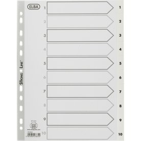 Oxford Register A4 | Plast | Hvid | 1-10