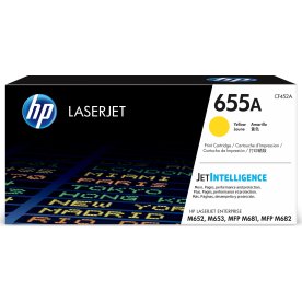 HP no 655A CF452A lasertoner, gul, 10500s