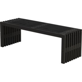 Plus Rustik Trallebænk, Sort, L 138 cm