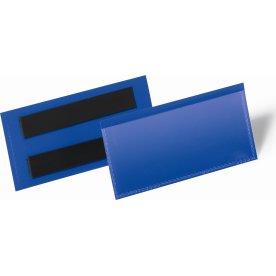 Durable Lagerlommer m/magnet, B100xH38 mm, blå