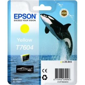 Epson T76044010 blækpatron 25.9 ml., gul