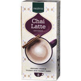 Fredsted Chai Latte krydret instant te, 8 sticks