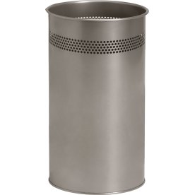 Twin Metal Papirkurv | 21 liter | Sølv