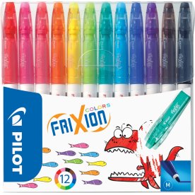 Pilot FriXion Colors Fiberpenne | M | 12 farver