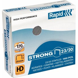 Rapid Strong 23/20 Hæfteklammer, 1000 stk.
