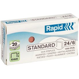 Rapid Standard Hæfteklamme | 24/6 | K | 1000 stk.