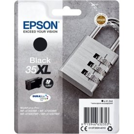 Epson 35XL blækpatron, sort, 2600s