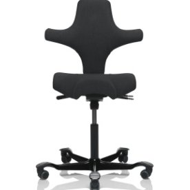 DEMO: HÅG Capisco 8106 kontorstol, sort/sort, høj