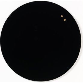 NAGA magnetisk cirkel glastavle, 45 cm, sort